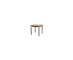Dimensioni cm l 60 x p 60 x 76 h TAVOLO PER BAR - MOD. 100 - BASE IN TUBOLARE DI METALLO NERO mm 30x30 EFFETTO SMERIGLIATO - PIANO IN LEGNO IMPIALLACCIATO ROVERE SPESSORE mm 70 - PER USO INTERNO - QUANTITA' MINIMA ACQUISTABILE N. 1 - NORMA CE DIMENSIO