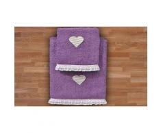 Asciugamani Heart: Ciclamino / 1 set