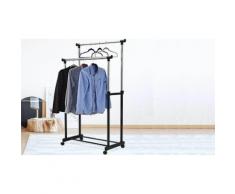 Stand appendiabiti con ruote: Doppio