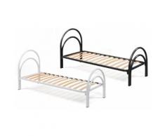 Letto singolo a doghe: Bianco