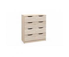 Cassettiera Leela: Rovere / 8 cassetti