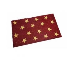 1x Zerbino in cocco colorato: Stelle bordeaux