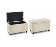 Cassapanca Nice: 80 x 44 x 48,5 cm / Beige