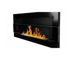 Bio camino Astralis: 90 x 40 cm / Nero lucido