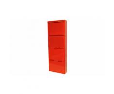 Scarpiera Magazin XL 4 ante: Rosso