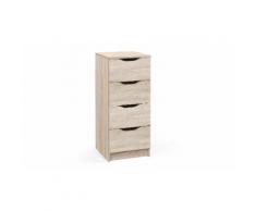 Cassettiera Leela: Rovere / 4 cassetti