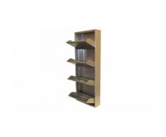 :Scarpiera Magazin XL 4 ante/ Grigio alluminio