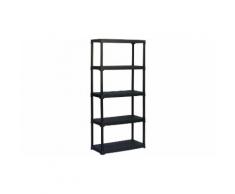 :Scaffale in polipropilene a 5 ripiani/ 800 x 400 x 1760 mm