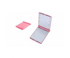 :Rosa / 1 specchio portatile make up LED