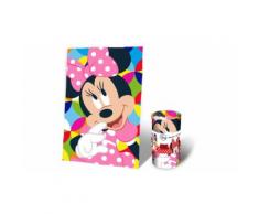Coperta in morbido e caldo pile misure 150x100 cm per Bambini Minni Mouse
