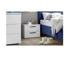Comodino con 2 cassetti: Blu