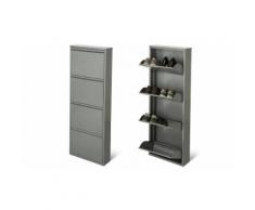 :Scarpiera Magazin XL 4 ante/ Grigio alluminio