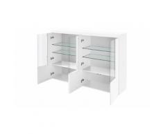 : Vetrina con 4 ante / Bianco