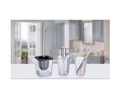 Accessori: Dispenser sapone 330 ml Candy, bicchiere portaspazzolini Candy, portascopino per WC Candy
