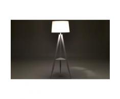 Lampada da terra Tomasucci Katy in metallo bianco con base a treppiede
