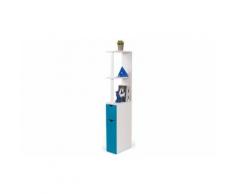 Mobiletto da bagno a 2 ante: Azzurro
