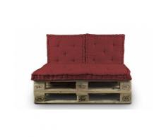 Cuscino mattonella: 60 x 60 cm / Bordeaux