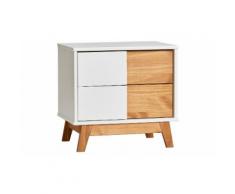 1x Comodino: Bianco