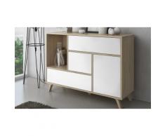Mobili da soggiorno: Credenza / Quercia - Bianco