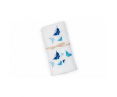 :Set 2 asciugamani Butterflies / Bianco