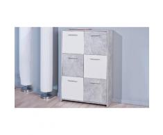 Credenza Chess: 6 ante / Marmo