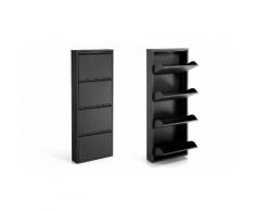 :Scarpiera Magazin XL 4 ante/ Nero