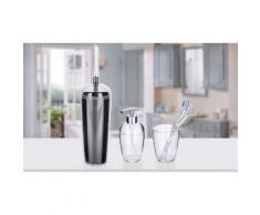 Accessori: Dispenser sapone 430 ml, bicchiere portaspazzolini Cocktail, portascopino per WC Cocktail