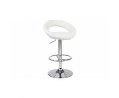 : 1 Sgabello Curvo imbottito / Bianco