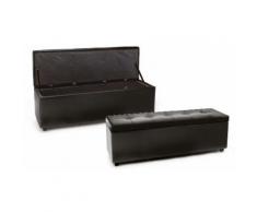 Cassapanca Nice: 44 x 140 x 47 cm / Nero