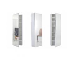 Scarpiera-scaffale con specchio: SC500N - Scarpiera