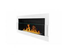 Bio camino Astralis: 90 x 40 cm / Bianco lucido