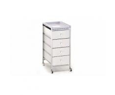 Cassettiera con ruote e 4 cassetti Baldo