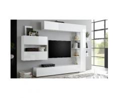 Parete soggiorno Sorano 709007-2: Bianco lucido