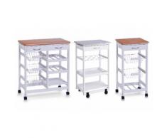 Carrello da cucina Zeller: Bianco / 13773 Singolo - Legno