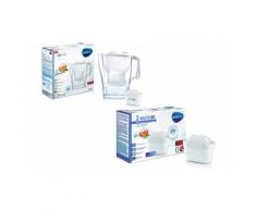 : 1 caraffa filtrante Aluna White e 3 filtri Maxtra+