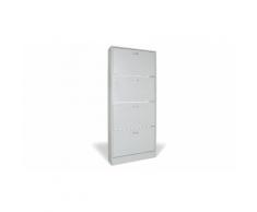 Scarpiera: 4 ante/ Rovere sbiancato