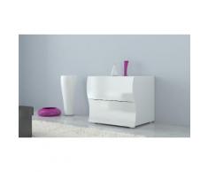 2x Comodino con 2 cassetti Onda