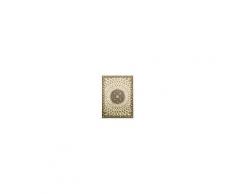 Nain Trading Tappeto Indo Nain 362x271 Beige/Marrone Scuro (India, Annodato a mano, Lana / Seta)