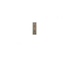 Nain Trading Tappeto Orientale Indo Tabriz 260x80 Corridore Beige/Marrone Scuro (Lana, India, Annodato a mano)
