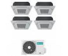 Hisense Condizionatore Cassetta A 4 Vie Quadri Split Inverter Gas R32 9000+9000+9000+12000 Btu 4amw81u4raa A++