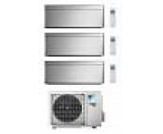 Daikin Condizionatore Daikin Stylish Silver R-32 Wi-Fi Trial Split 7000+15000+15000 Btu A+++ 3mxm68m