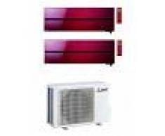 Mitsubishi Condizionatore Mitsubishi Kirigamine Style Wi-Fi Msz-Ln R-32 Rosso Dual Split 12000+12000 Btu A+++ Mxz-2f53vf New 2018