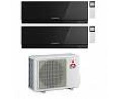 Mitsubishi Condizionatore Mitsubishi Dual Split Kirigamine Zen Nero Ef 9000+9000 Btu Mxz-2d42va