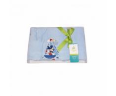 Copertina coperta pile culla carrozzina bimbo neonato Disney baby Mckey cielo TU