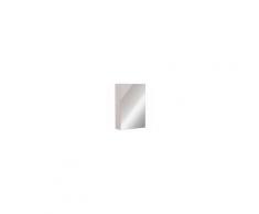 Kleankin Armadietto Pensile da Bagno con Specchio e 3 Ripiani Interni in Legno Rovere 40x60x13,5cm