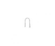 Outsunny Arco da Giardino Piante Rampicanti in Metallo, Nero 120 x30 x 226 cm