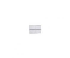 Homcom Scarpiera Salvaspazio Capacità 24 Paia in Legno, Bianco, 120x24x81cm