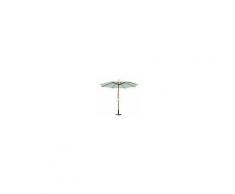 Outsunny Ombrellone in Legno Ombrello Parasole da Giardino Balcone Bianco, Ø3m