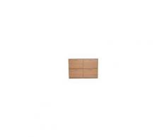 Homcom Scarpiera Salvaspazio Capacità 24 Paia, Legno naturale, 120x24x81cm