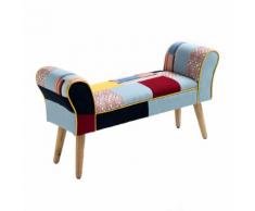 Panca KALEIDOS in tessuto patchwork